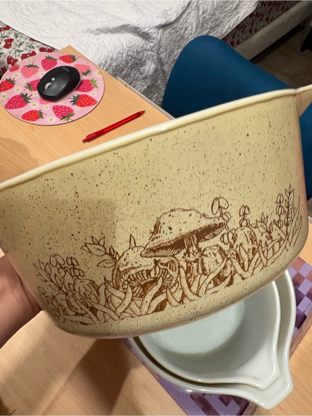 Vintage Pyrex Forest Fancies Cinderella Nesting Bowls 🍄🤎 (3) (Mushroom Bowls)